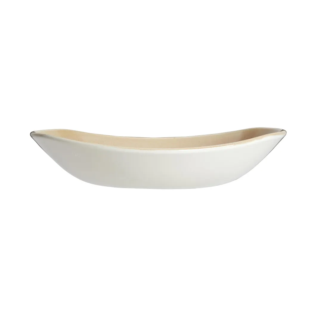 Steelite 17760586 Oval Platter, 10.0" x 9.5" x 2.125", Sandstone, Vitrified, 530°F, - 1 Dozen