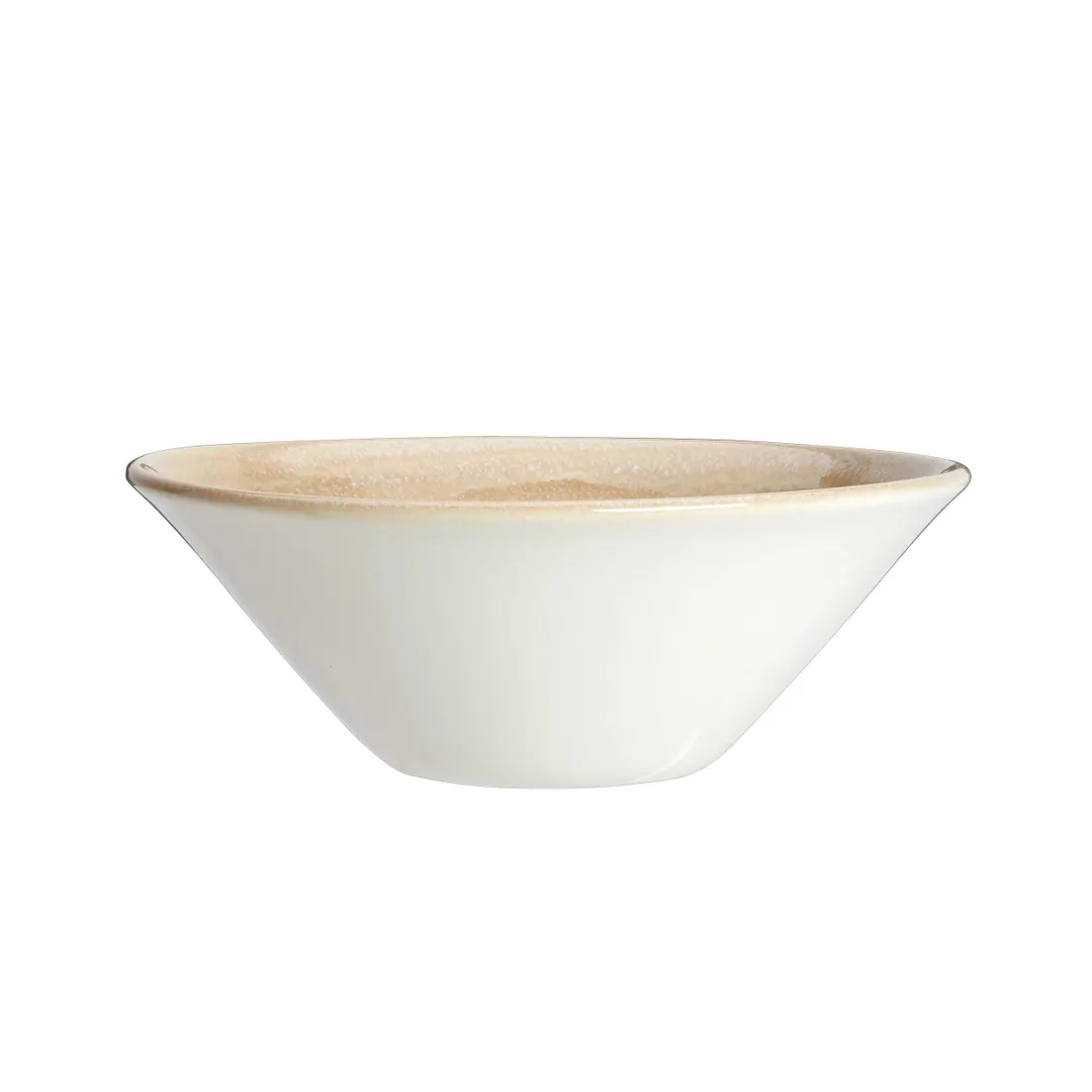 Steelite 17760597 Essence Bowl – 6.5" X 2.375" Sandstone Ceramic 19.25 Oz Oven Safe 530°F – 1 Dozen
