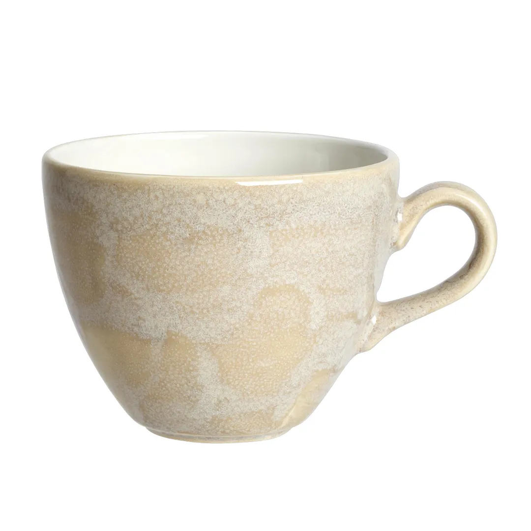 Steelite 1776X0019 Cup, 12 oz (5.25"×3.25"), Sandstone, Vitrified Ceramic, Oven Safe 530°F - 1 Dozen