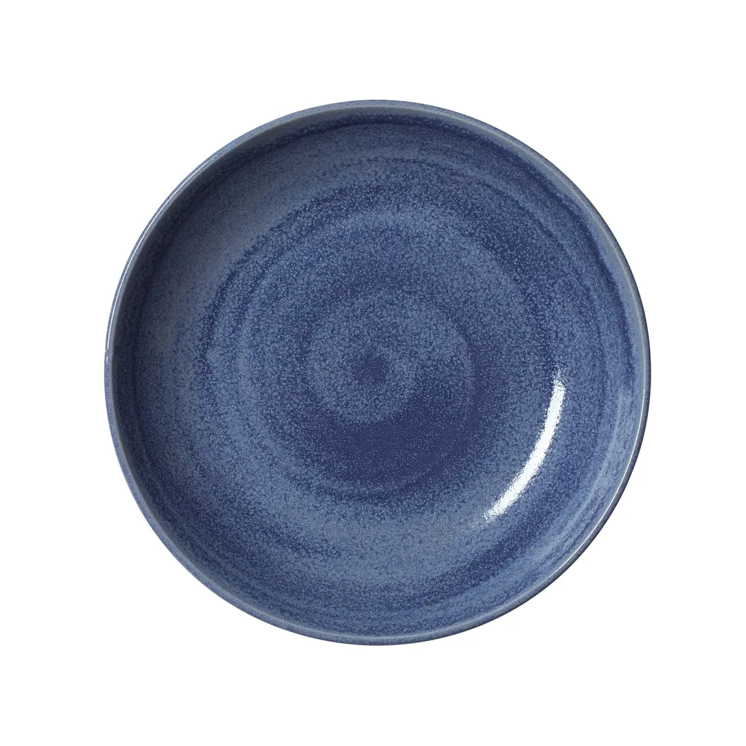 Steelite 17770570 - Taste Coupe Bowl, 27 Oz 8.5"x1.5", Bluestone Ceramic, Oven Safe 530°F - 1 Dozen