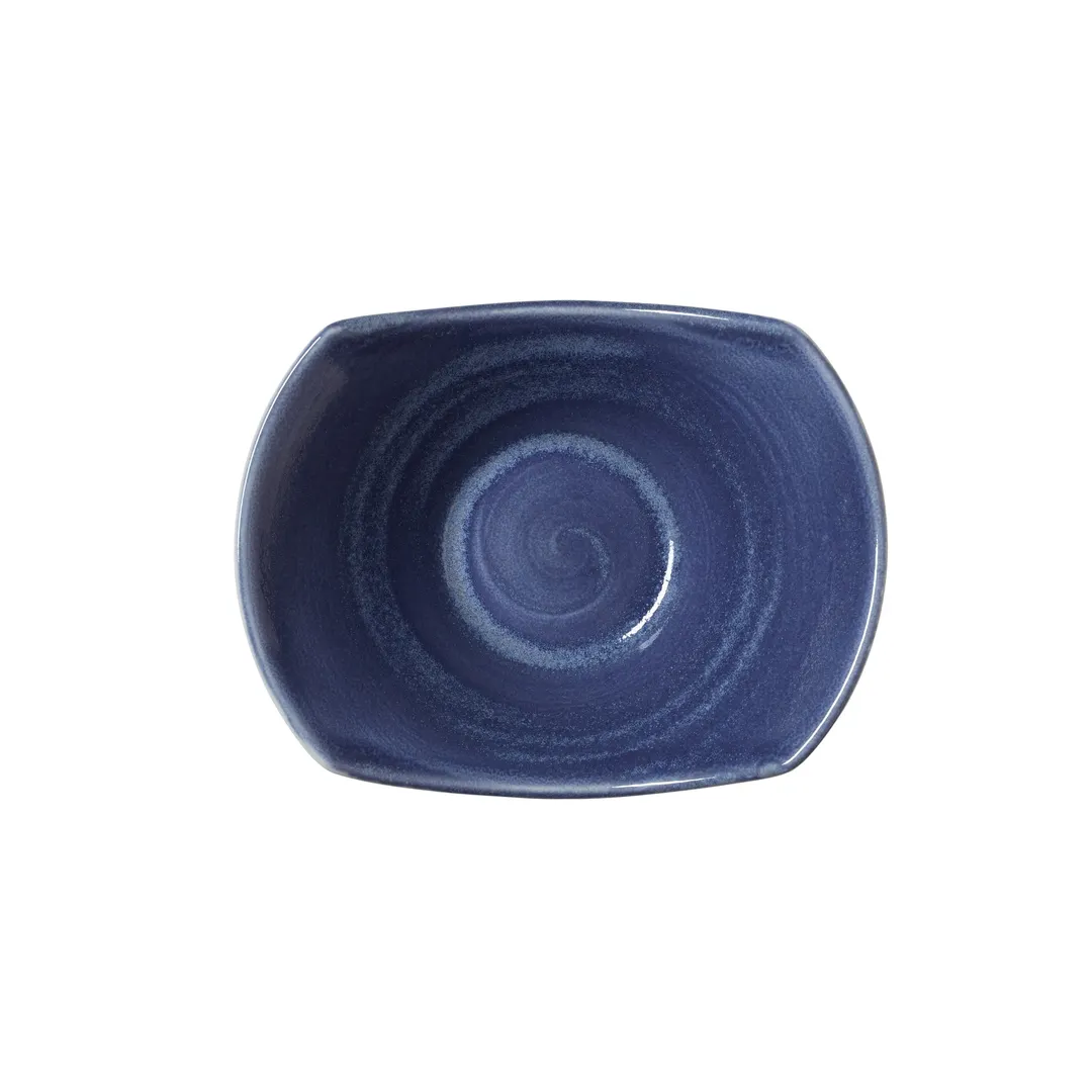 Steelite 17770574 - Bluestone 9 Oz Round Bowl, 6.5" Diameter Ceramic Oven Safe To 530°F - 1 Dozen