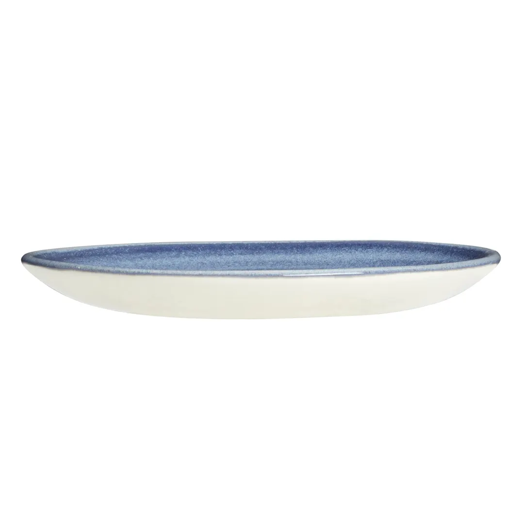 Steelite 1777X0043 Liv Saucer, 5.0" x 0.75" Bluestone Ceramic, Oven Safe to 530°F/275°C - 1 Dozen