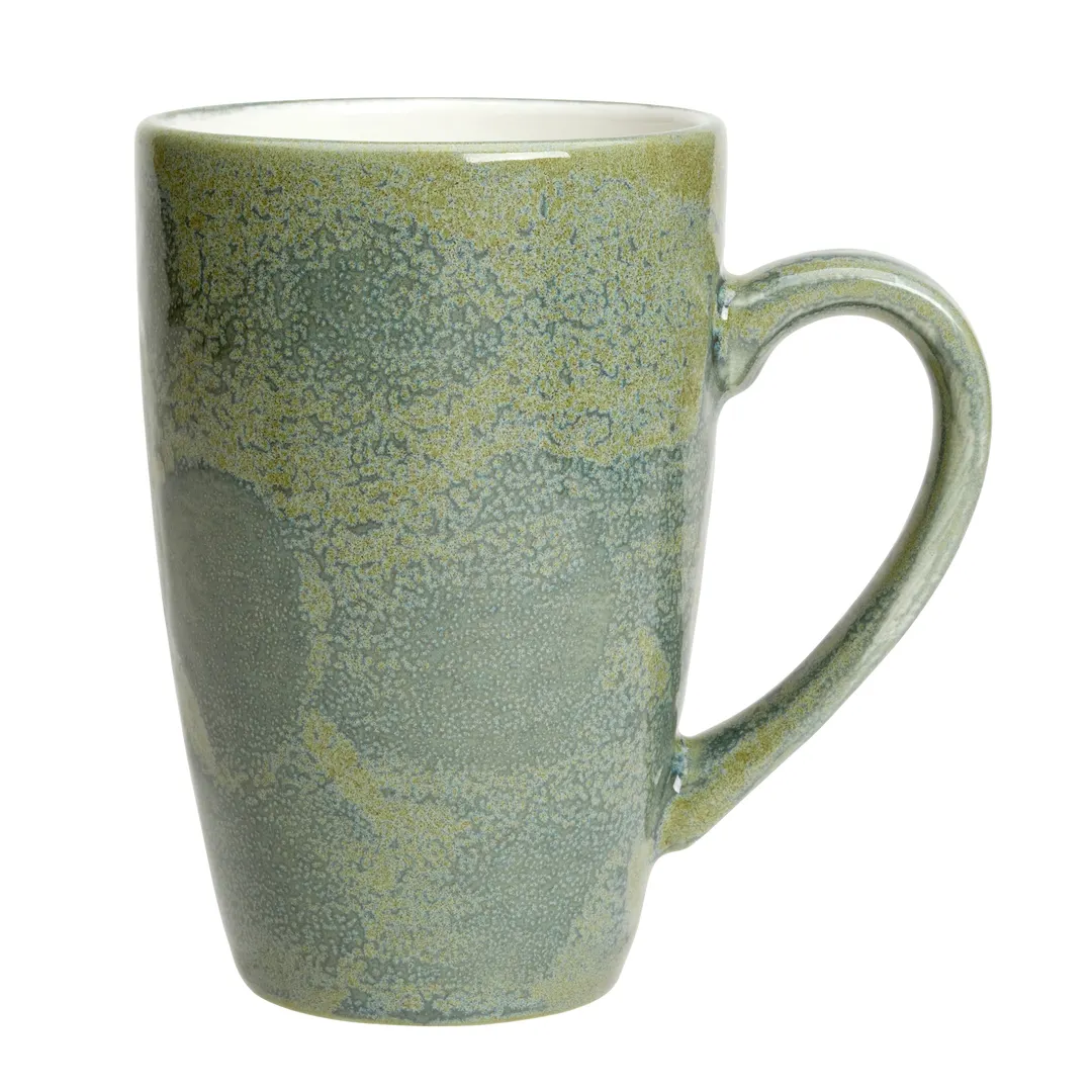 Steelite 17780592 - Quench Mug, 10 Oz (4.25" x 3.0" x 4.325"), Jade Ceramic, 530°F Safe, 1 Dozen