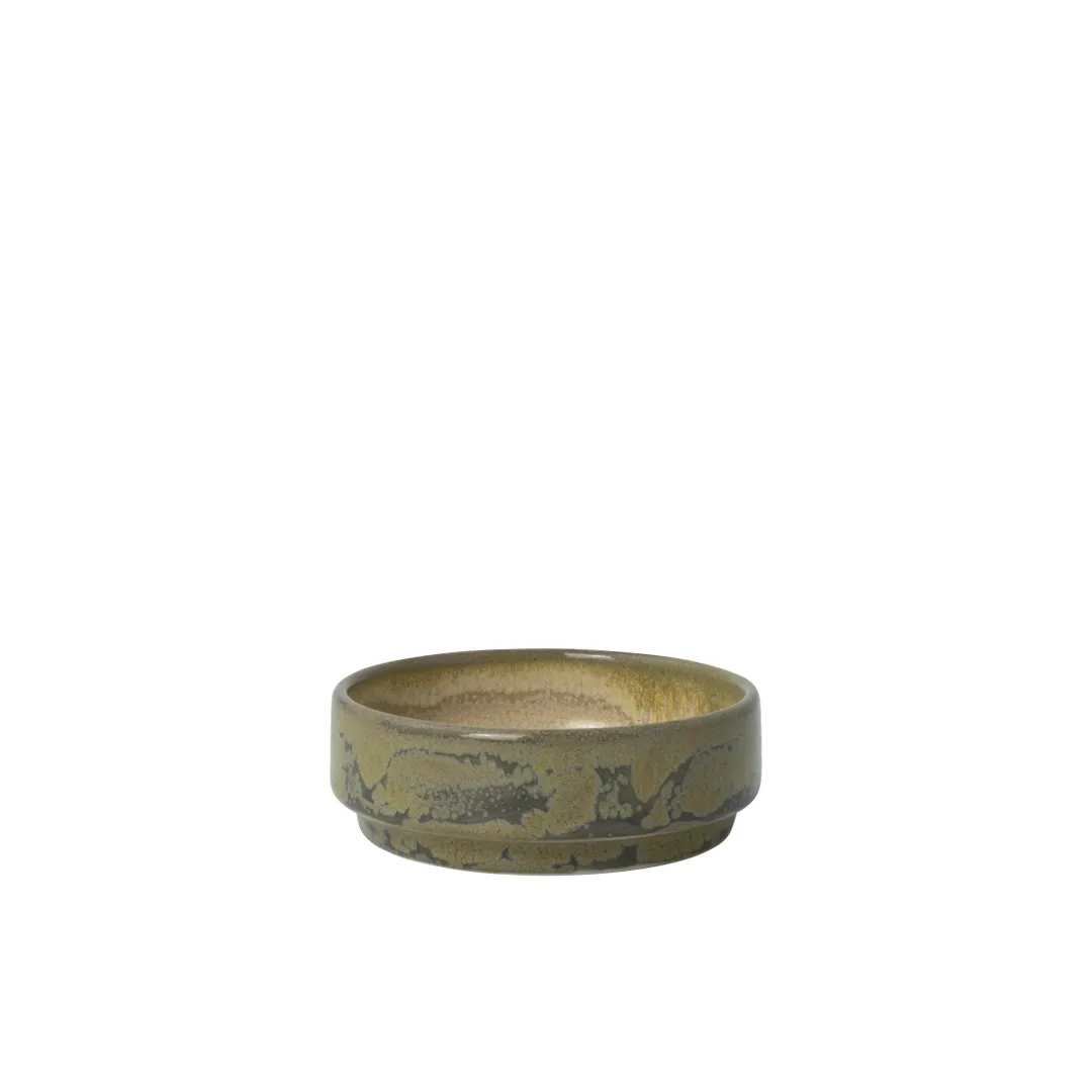 Steelite 17790471 Stacking Tray Bowl, 3" Round, 2 oz Granite Aurora Revolution Ceramic - 1 Dozen