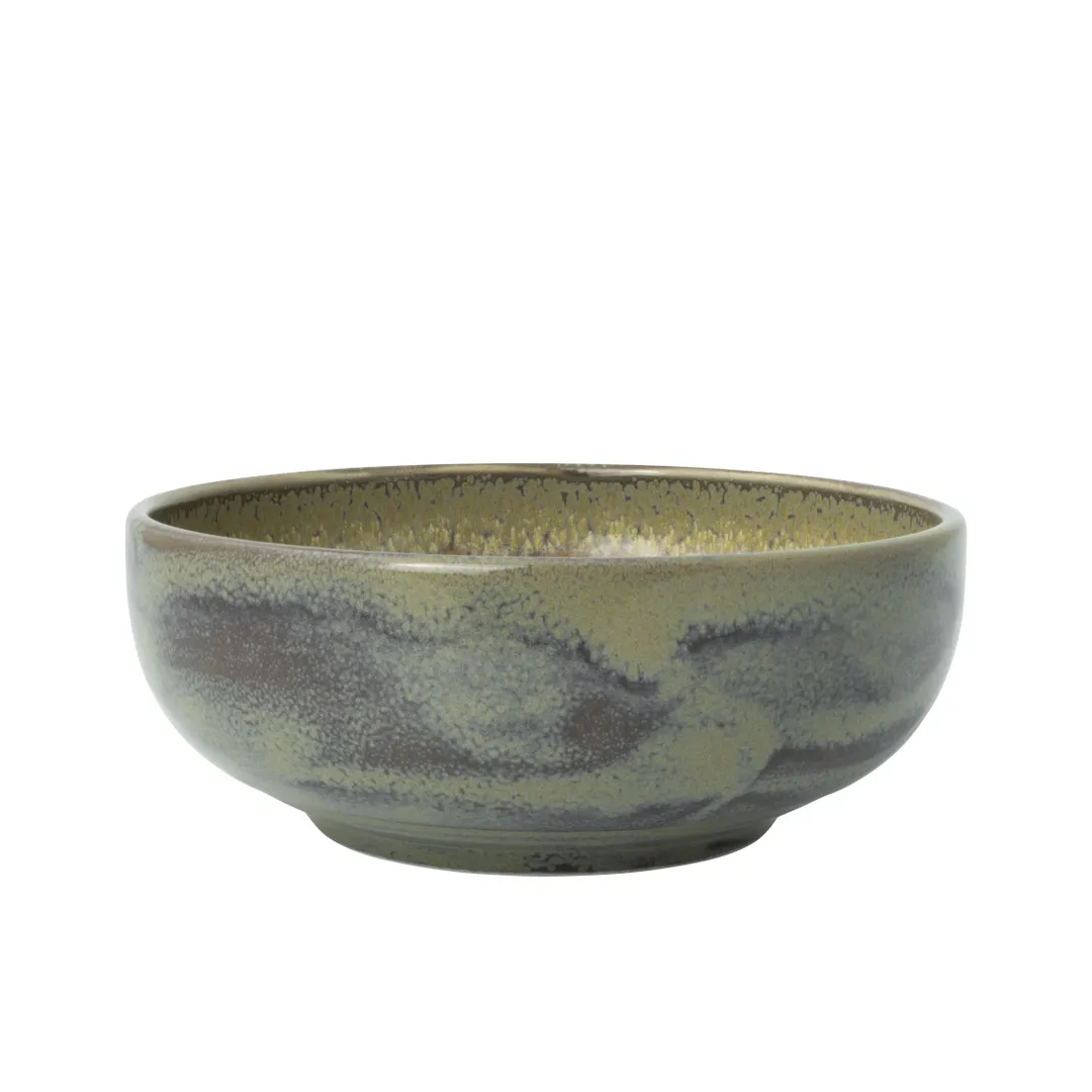 Steelite 17790482 - Aurora Revolution Granite 23 oz 6.125" x 2.325" Ceramic Bowl - 1 Dozen