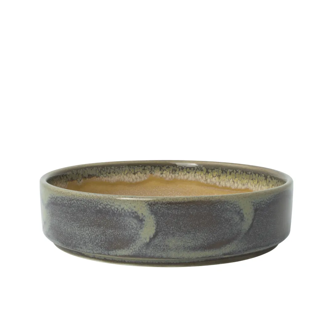 Steelite 17790560 Bowl, 6.5" x 1.5" Round Granite Aurora Revolution, 21 oz Ceramic China, - 1 Dozen