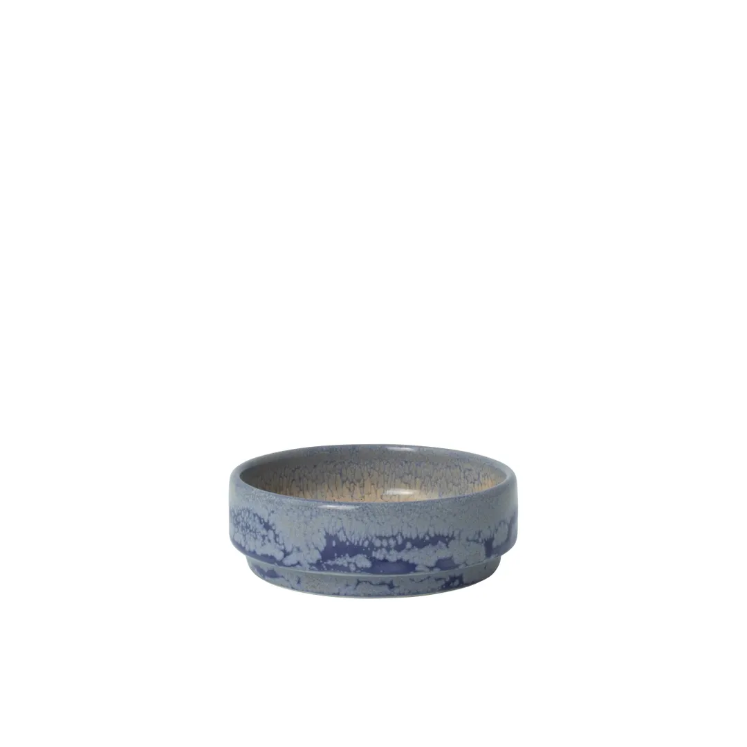 Steelite 17800471 - Bluestone Round 3" x 0.75" 2 oz General Ceramic Alumina Vitrified Bowl - 1 Dozen