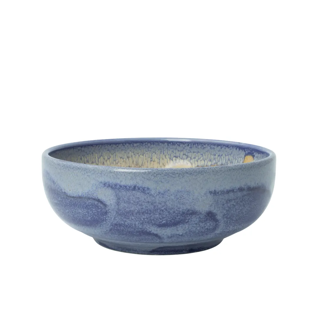 Steelite 17800482 - 23 oz Round China Bowl, 6.125" x 2.325", Aurora Bluestone Ceramic, - 1 Dozen