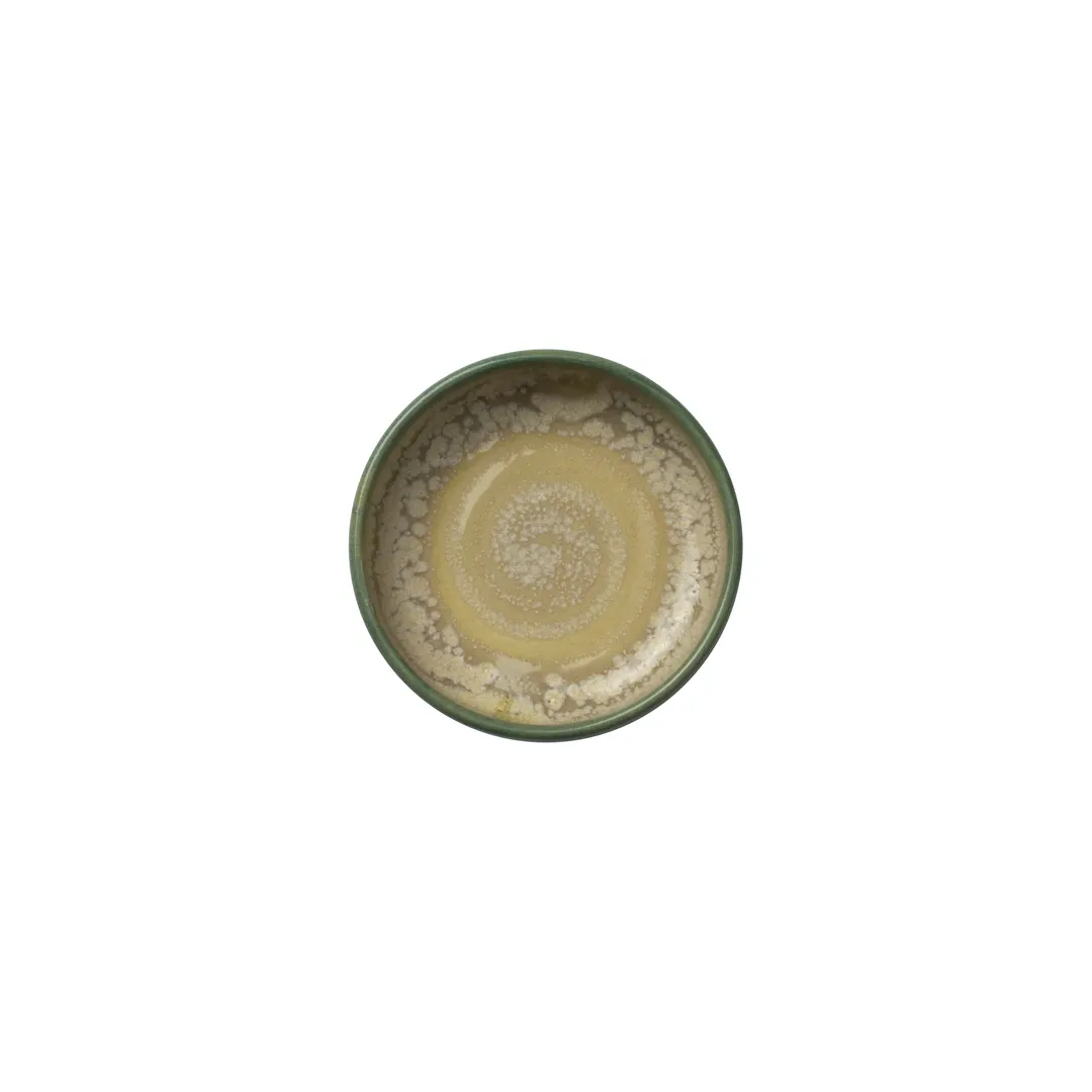 Steelite 17810471 - Jade Round 3" x 0.75" 2 oz Ceramic Stacking Tray, Vitrified China Bowl - 1 Dozen