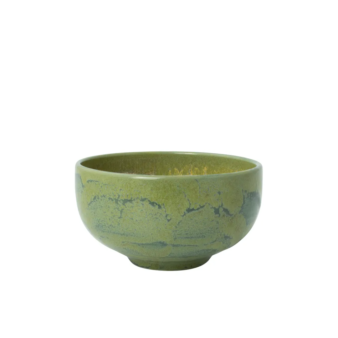 Steelite 17810480 Aurora Revolution Jade 12‑Ounce Round Ceramic Bowl, 4.5" x 2.0" - 1 Dozen