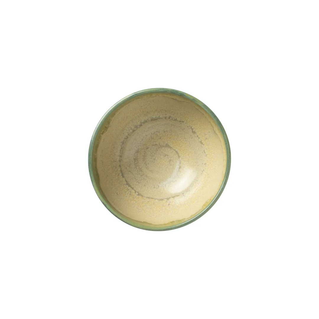 Steelite 17810480 Aurora Revolution Jade 12‑Ounce Round Ceramic Bowl, 4.5" x 2.0" - 1 Dozen