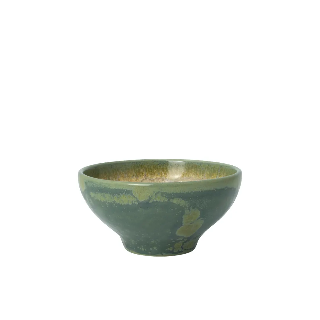 Steelite 17810539 Tulip China Bowl, 4" Diameter, 6.75 Oz, Jade Ceramic, Aurora Finish - 1 Dozen