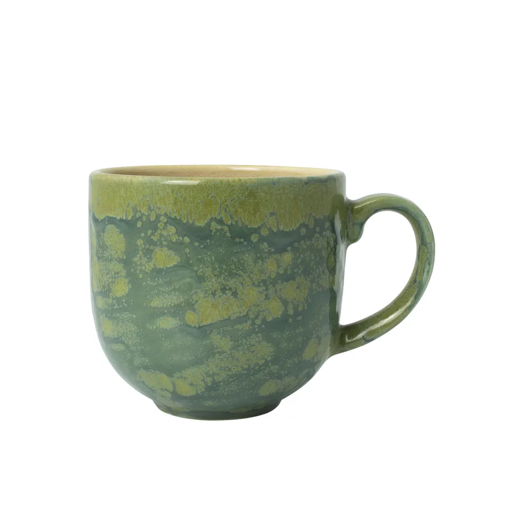 Steelite 17810623 City Mug, 12‑Ounce Jade Aurora Revolution, 4.875"×3.625"×3.375", Ceramic - 1 Dozen