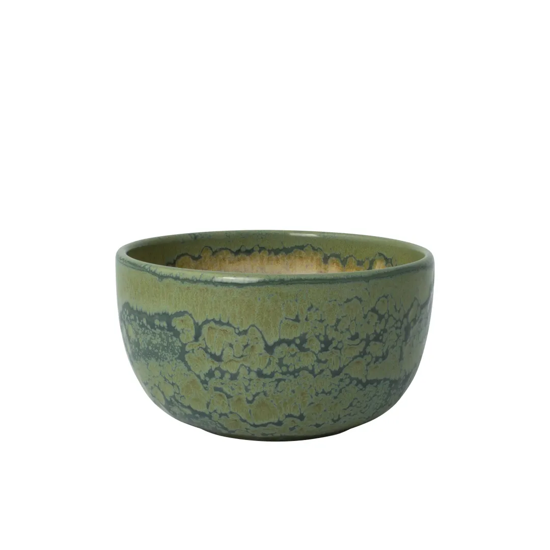 Steelite 17810628 Aurora Jade 16 oz Round Ceramic Bowl 4.5"×2.5" Vitrified - 1 Dozen