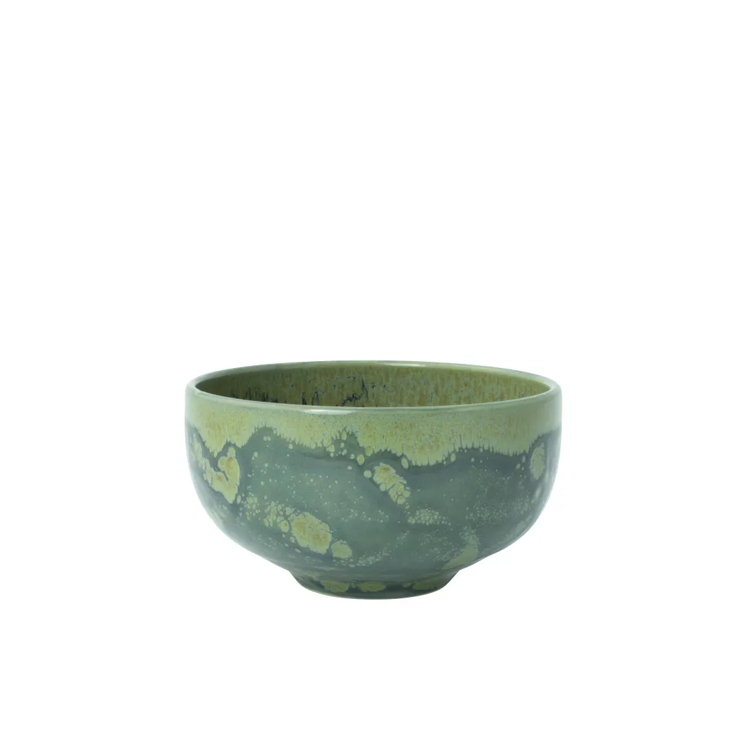 Steelite 17830480 - 12 oz Ceramic Bowl, 4.5" Diameter, Burnt Emerald Vitrified Glaze, - 1 Dozen