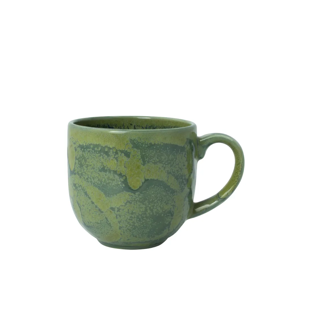 Steelite 17830623 City Mug, 12 oz 4.875"x3.625"x3.375" Vitrified Burnt Emerald Glaze - 1 Dozen