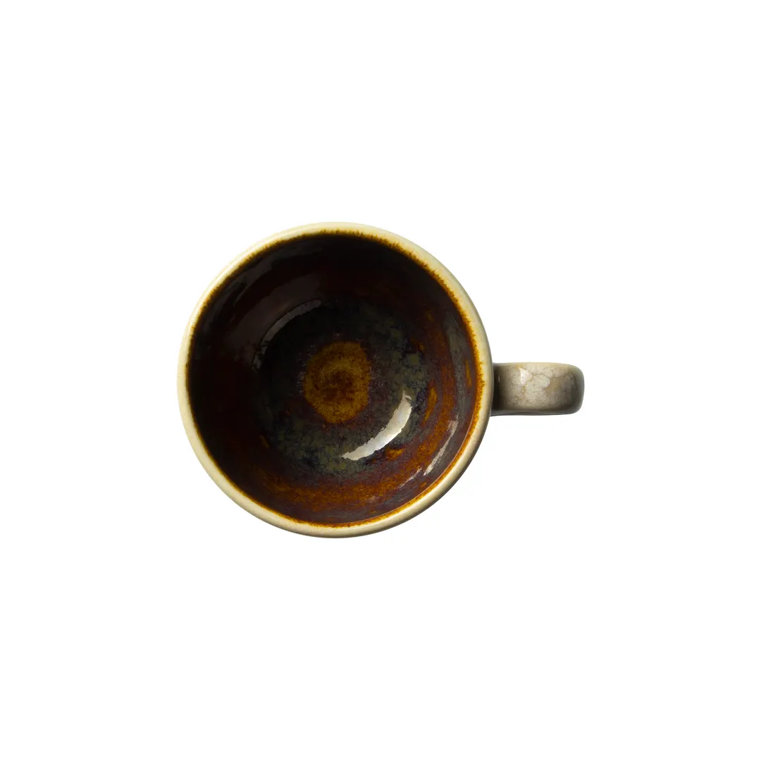 Steelite 1784X0023 Liv Cup, 3.0 oz (3.5" x 2.125"), Amber Ceramic, Reactive Glaze - 1 Dozen