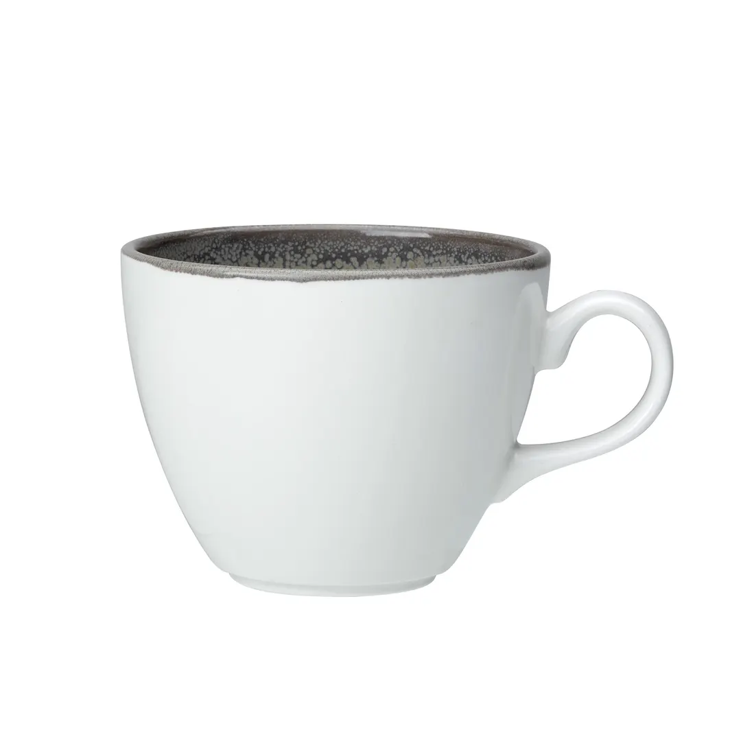 Steelite 1790X0021 Liv Cup, 8.0 oz (4.625" x 2.875" x 2.88"), Granite Edge, Ceramic - 1 Dozen