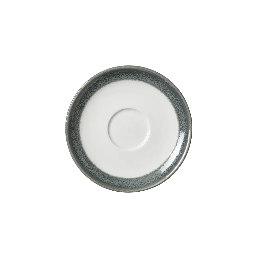 Steelite 1790X0042 Liv Saucer 6.0" Granite Round Ceramic, Revolution Edge, Easy‑Going - 1 Dozen
