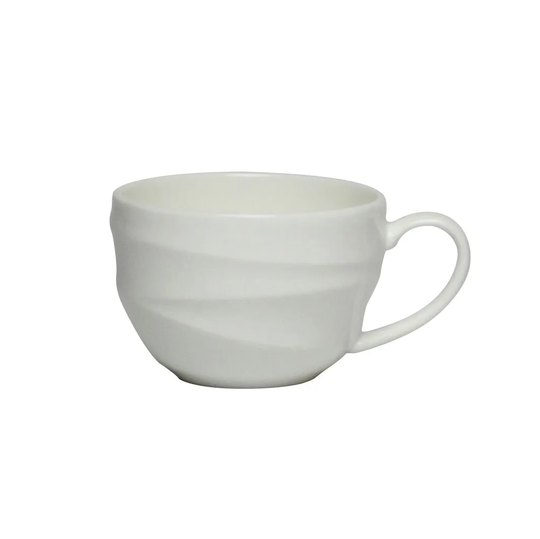 Steelite 41145ST1228 - Bone China Tea Cup, Tyfoon, 9.5 oz, 4.875" x 2.63", Non‑Stack - 1 Dozen