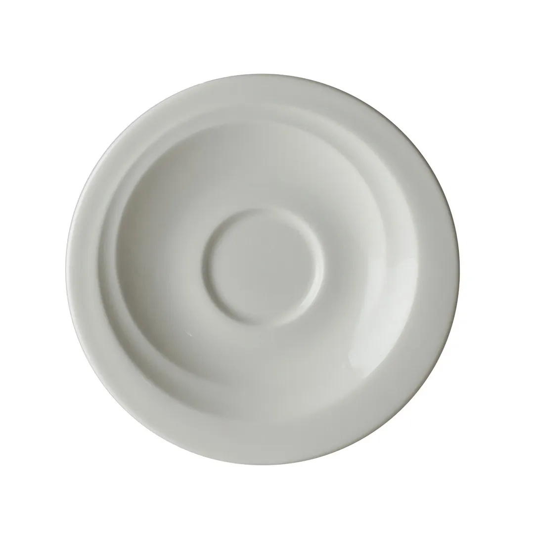 Steelite 41145ST1231 - 5.13" Round Bone China Saucer, Tyfoon Finish, 5.0"-5.49" Size - 1 Dozen