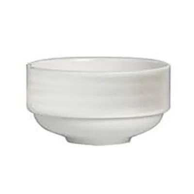 Steelite 4410RF014 - Stackable Soup Cup, 10 Oz (4.25" x 2.375"), Bone China, Virtue Folio - 1 Dozen