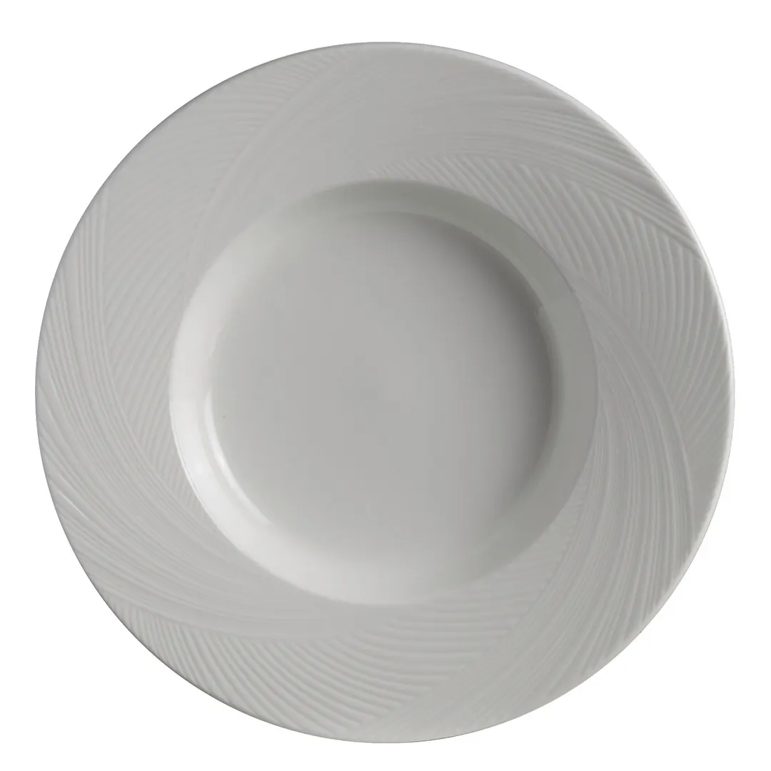 Steelite 4411RF017 - 11" Round Pasta Bowl, 16 Oz, Bone China, Kord Folio Finish - 1 Dozen