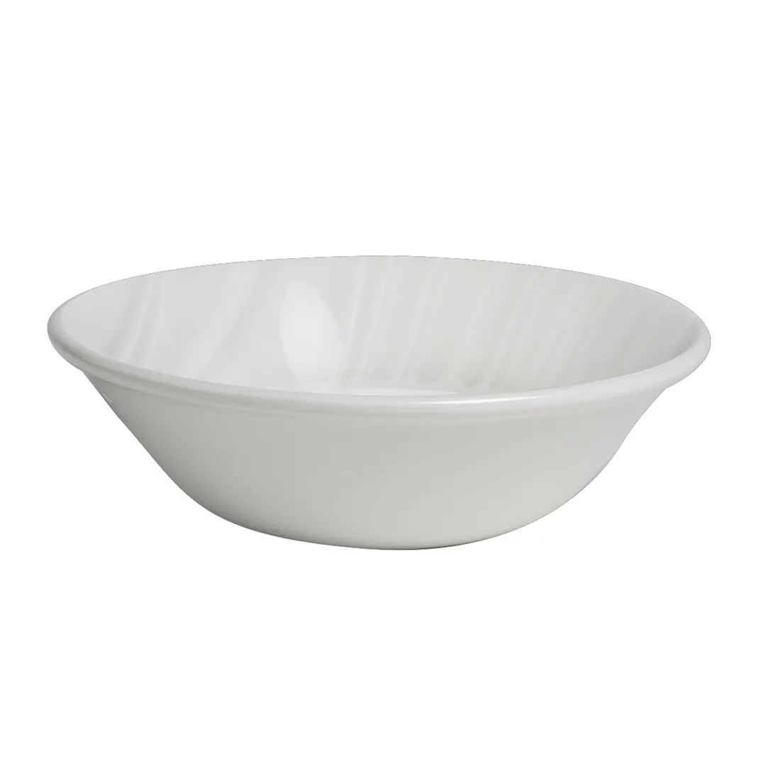Steelite 4412RF011 - Oatmeal Bowl, 16 oz (6.5" x 2.0"), Round Ruche Folio Bone China - 36/Case