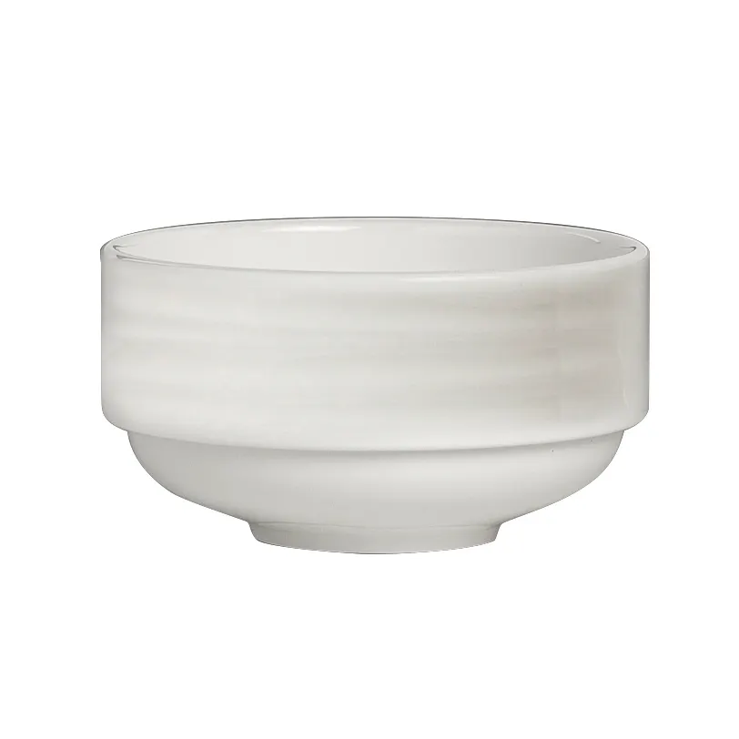 Steelite 4412RF014 Stack Soup Cup 10 oz (4.25" x 2.375") Ruche Folio Bone China Stackable - 36/Case