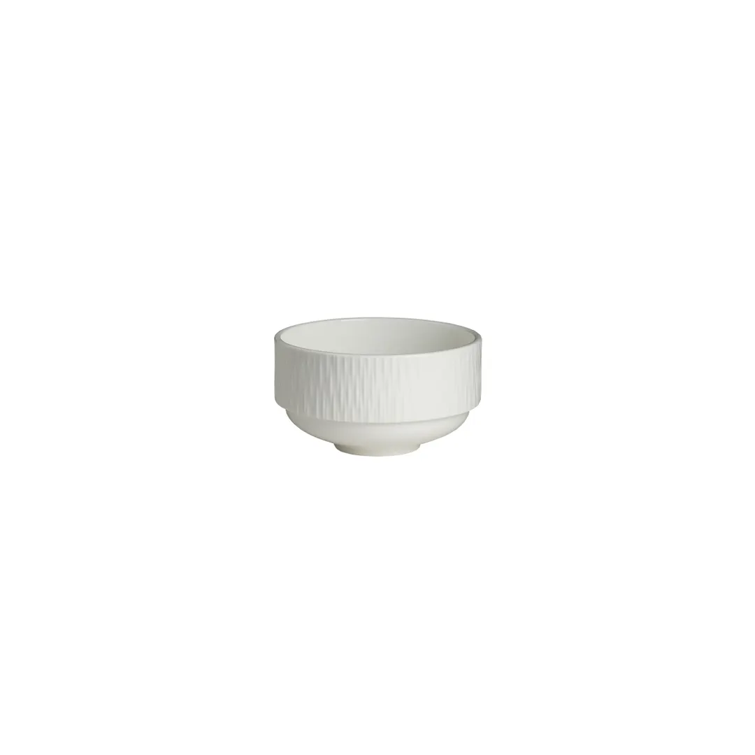 Steelite 4422RF014 - Lucia Folio Stack Soup Cup, 10 Oz (4.25" x 2.375"), Bone China - 1 Dozen