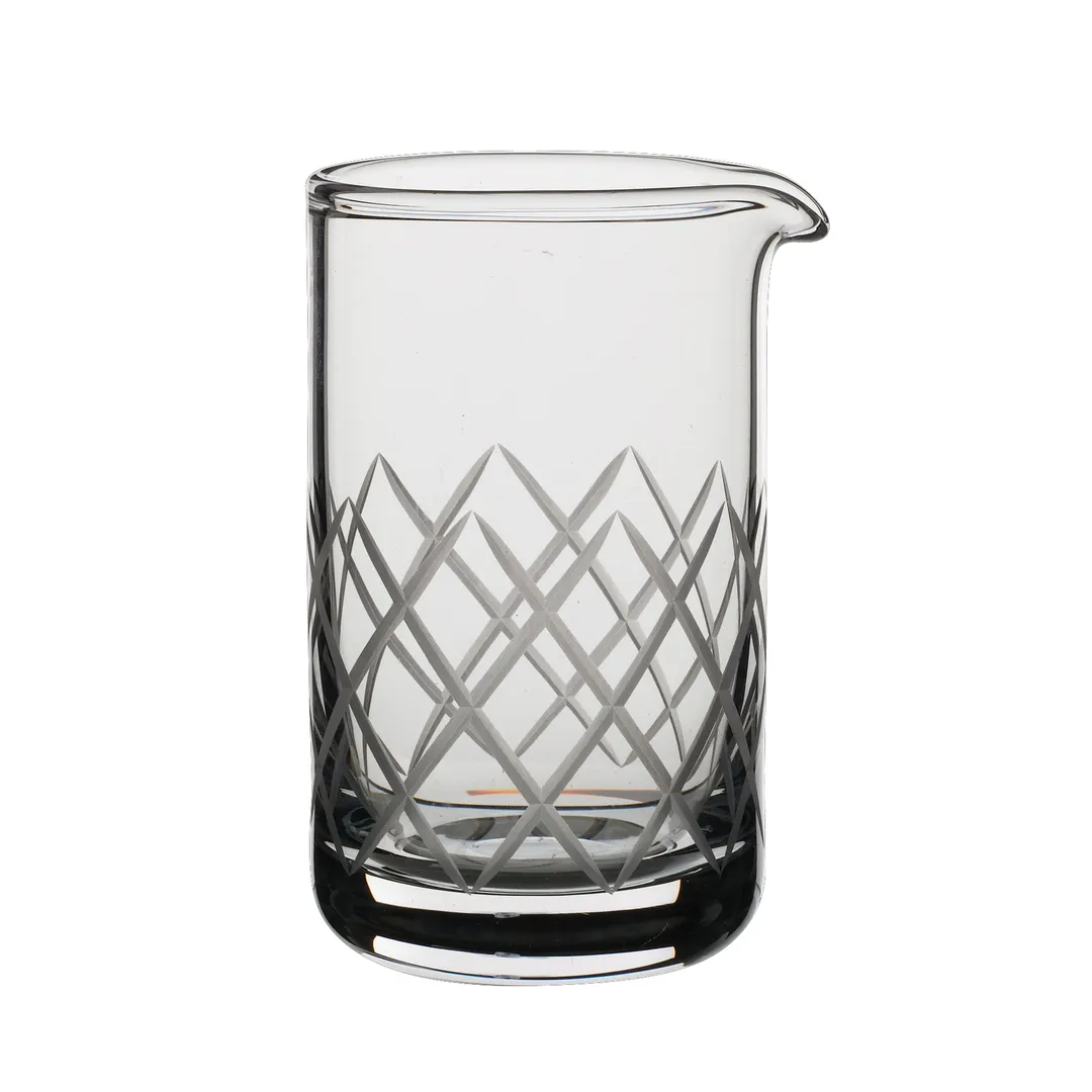 Steelite 480156R396 Mixing Beaker, 20.5 oz 3.875"x5.875", Non-Tempered Glass, Special Rim - 1 Dozen