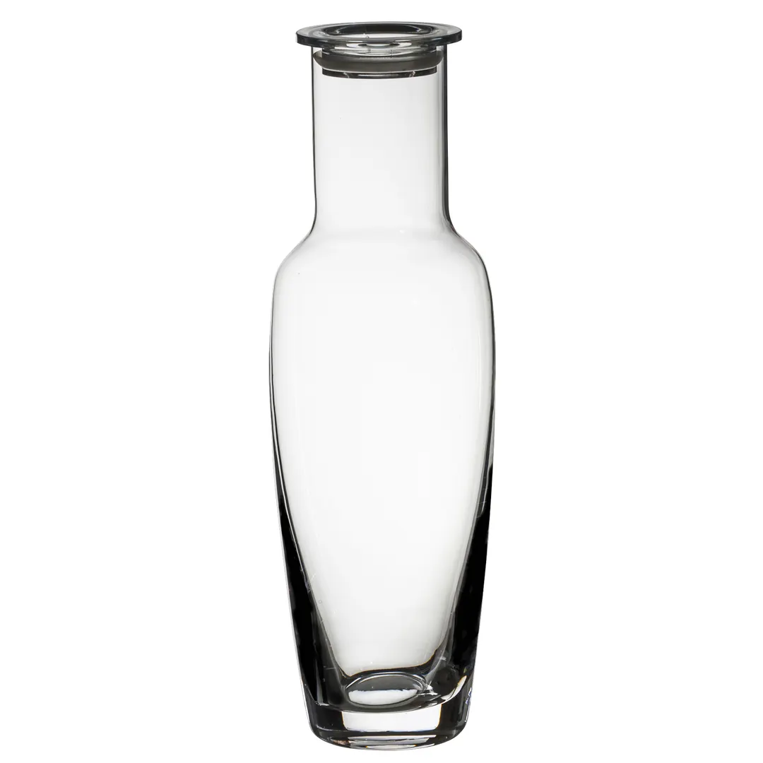 Steelite 4810R382 Decanter Carafe, 29.5 Oz, 3.375" x 10.375" Edge Rona Glass, Rim Treatment - 8/Case