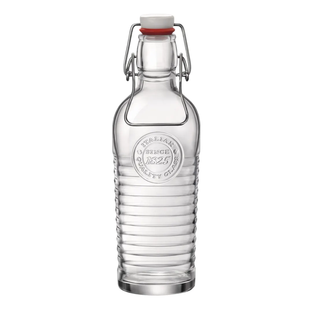 Steelite 49119Q175 Swing Top Bottle, 25.25 Oz (3.375" x 9.75"), Non‑Tempered Soda Lime Glass - 6/Case