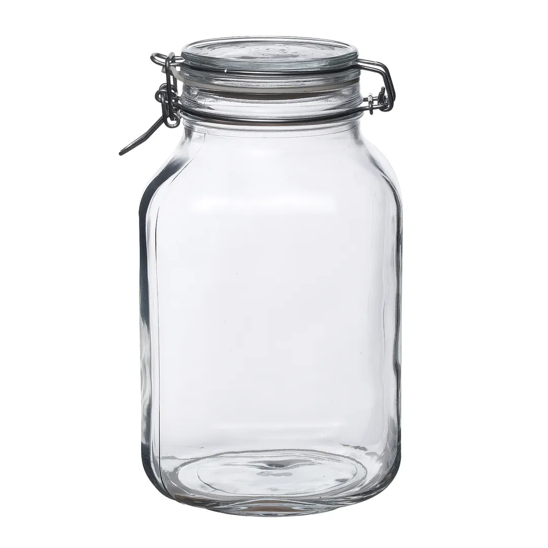 Steelite 4949Q452 Fido Jar, 3.25 Qt (32-127 Oz), Clear Soda Lime Glass, 6.5" x 9.5" - 6/Case