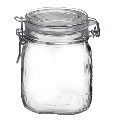 Steelite 4949Q456 Fido Glass Storage Jar, 29 oz (5.125" x 5.375"), Clear Glass - 1 Dozen