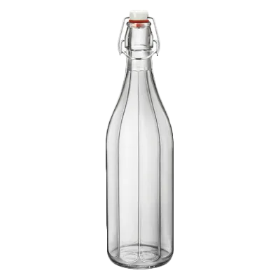 Steelite 4952Q805 Swing Top Bottle, 1.0 Qt (24-34 oz) 3.5" x 12.5" Soda Lime Glass - 6/Case