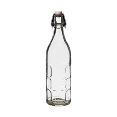 Steelite 4953Q512 Moresca Swing Top Bottle, 1.0 Qt (24-34 oz) 3.5" x 12.5" Glass - 20/Case