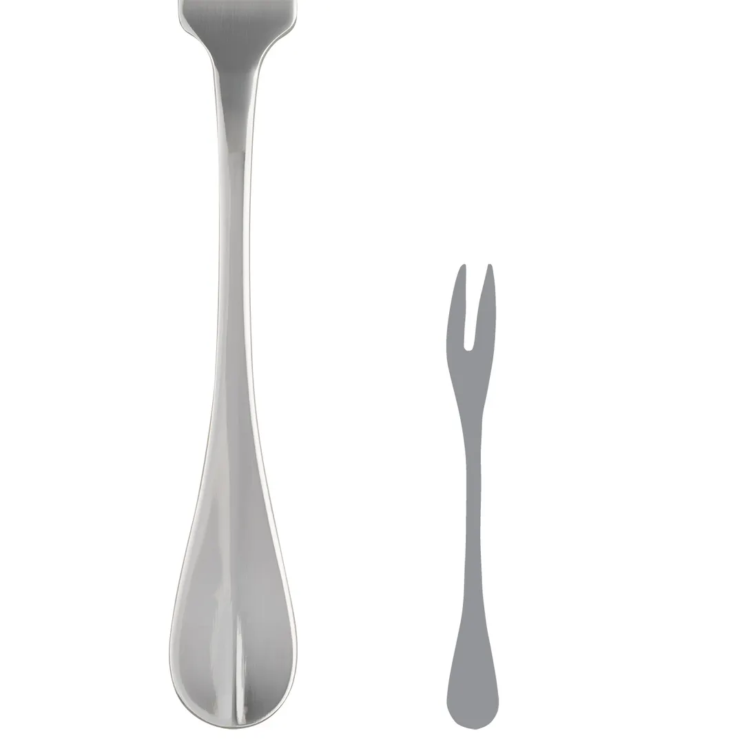 Steelite 5300S024 Oyster Fork, 6-1/4" 2‑Prong, 18/10 Stainless Steel, WNK Baguette - 1 Dozen