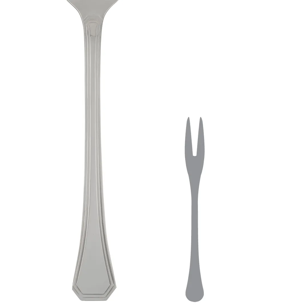 Steelite 5303S024 - Oyster Fork, 6" Length, 18/10 Stainless Steel, WNK Deluxe Finish - 1 Dozen