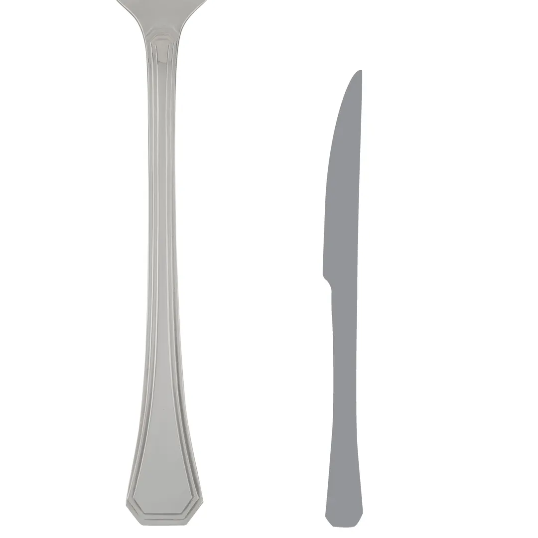 Steelite 5303S056 - 8½" Steak Knife, Stainless Steel Handle, 13/0 Blade, WNK, 8‑9" - 1 Dozen