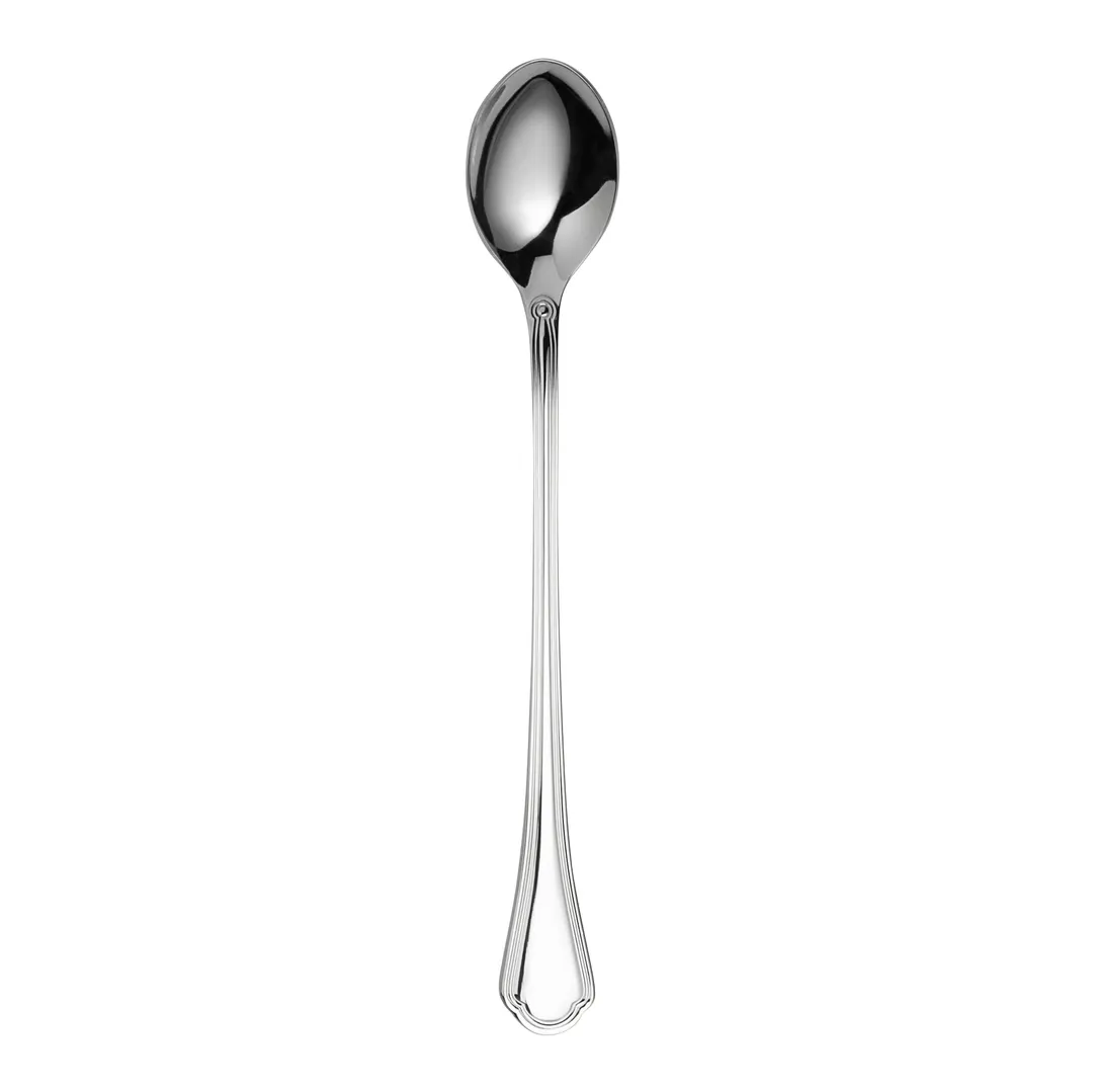 Steelite 5307S006 Iced Tea Spoon, 7.5\" 18/10 Stainless Steel WNK Leopardi Pattern - 1 Dozen