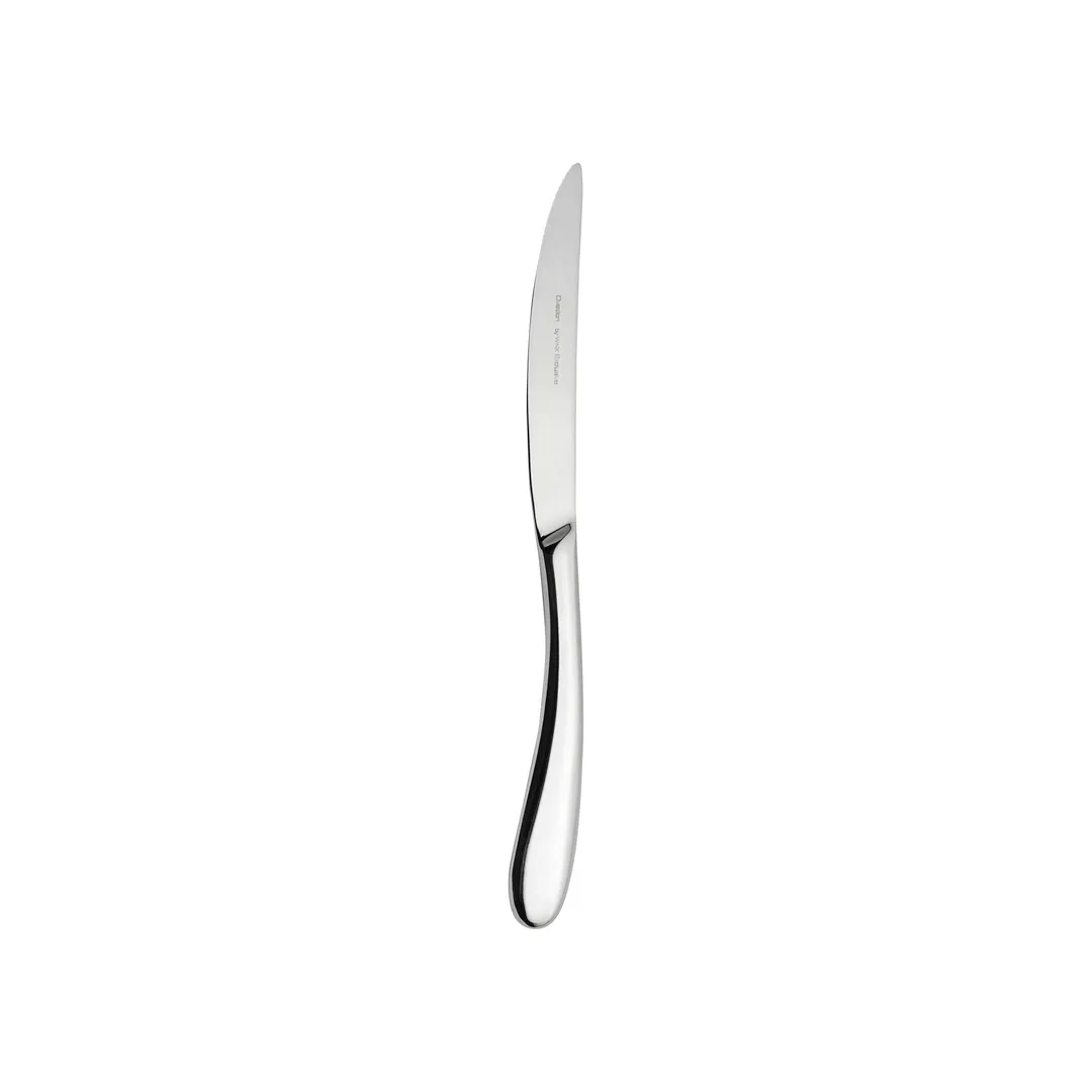 Steelite 5309S044 Dinner Knife - 9-1/2" Solid Handle, 13/0 Steel, Mirror Finish - 1 Dozen