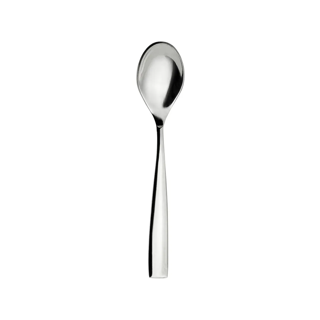 Steelite 5315S001 - US Teaspoon, 6" Length, 18/10 Stainless Steel, White (WNK) Zen Finish - 1 Dozen