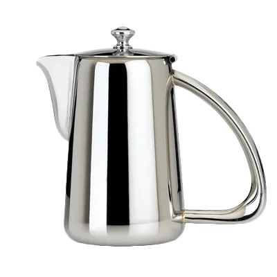 Steelite 5350S120 Coffee Pot, 18 oz 6"×3"×6" Kamina 18/10 Stainless Steel with Lid