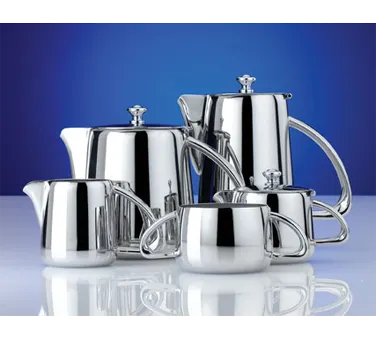 Steelite 5350S132 Pitcher, 2.25 Qt (64‑95 oz), 8.5" × 4.625" × 9.5", 18/10 Steel Kamina, Handle
