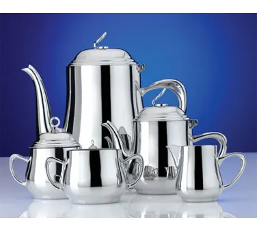 Steelite 5351S201 Sugar Bowl Cover, 9 oz, 5.5" x 3.0" x 4.5" Stainless Steel 18/10 Eminence, Handles
