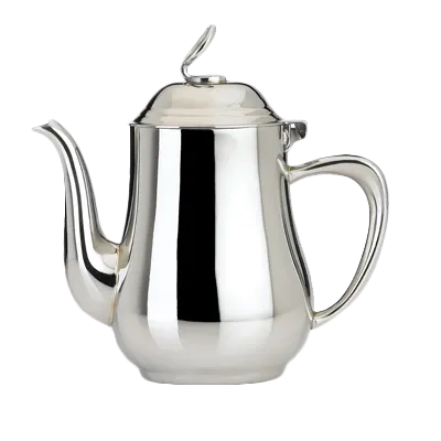 Steelite 5351S222 - 13‑oz Coffee Pot, 5.5"×3.0"×6.0" 18/10 Stainless Steel, Eminence Finish, With Lid