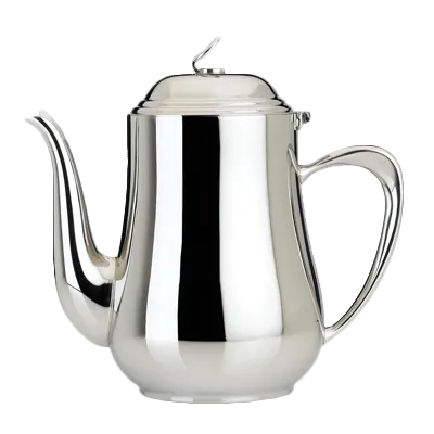 Steelite 5351S225 Coffee Pot - 2.25 Qt 72 oz 18/10 Stainless Steel Eminence, 10" x 5" x 10", Lid