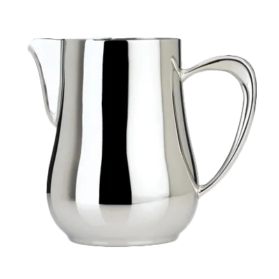 Steelite 5351S230 Metal Pitcher - 1.75 Qt Water Pitcher, 8" x 5" x 7.5", 18/10 Stainless, Handle