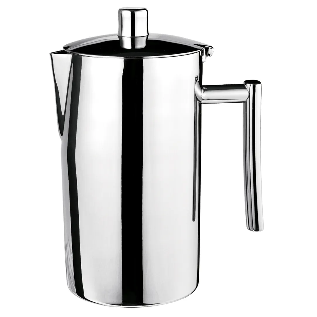 Steelite 53601S134 - 2.25 Qt (39‑74 oz) Coffee Pot with Lid, 18/10 Stainless Steel